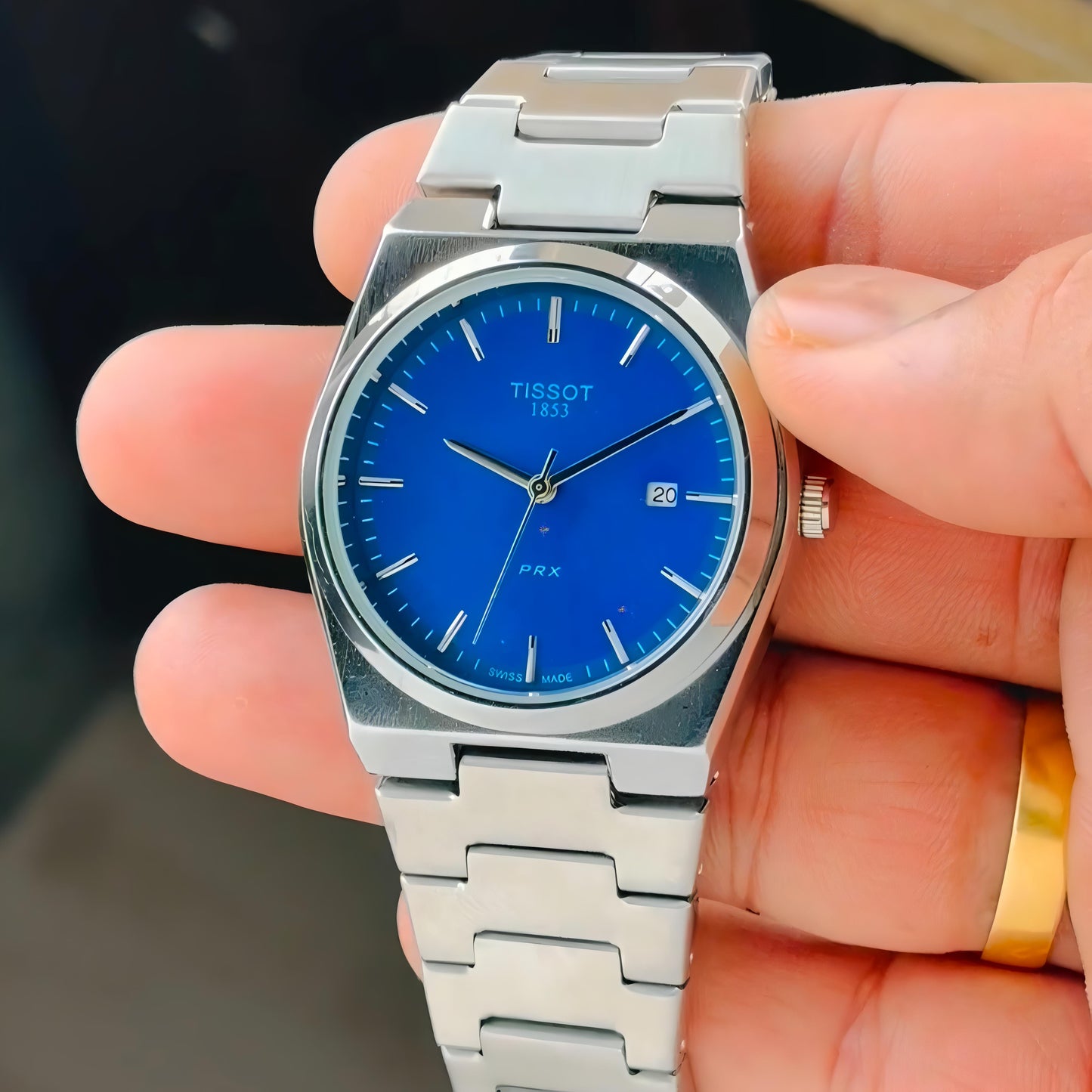 Tissot PRX Stainless Steel Tiffany Blue Dial