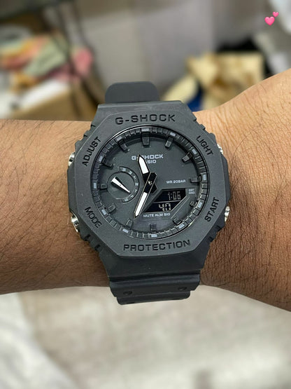 G-Shock GA-2100-1A1DR Black Analog-Digital Dial Unisex Watch