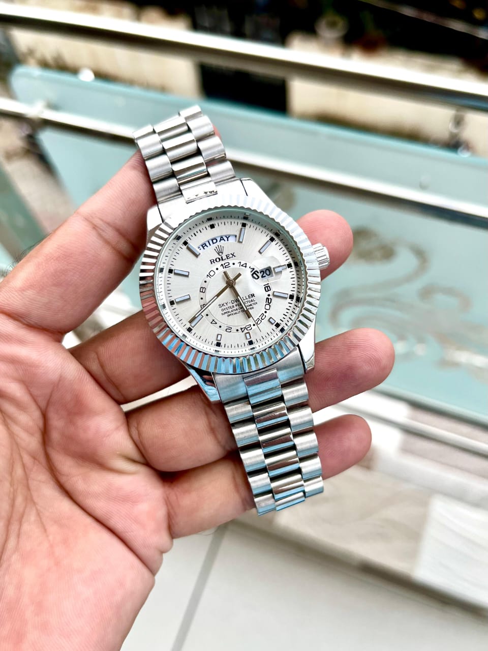 Rolex Sky-Dweller – Blue Dial Stainless Steel Edition