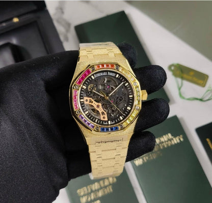 Audemars Piguet Royal Oak – With Rainbow Bezel