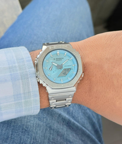 G-Shock GM2100 Tiffany Blue Metal Watch