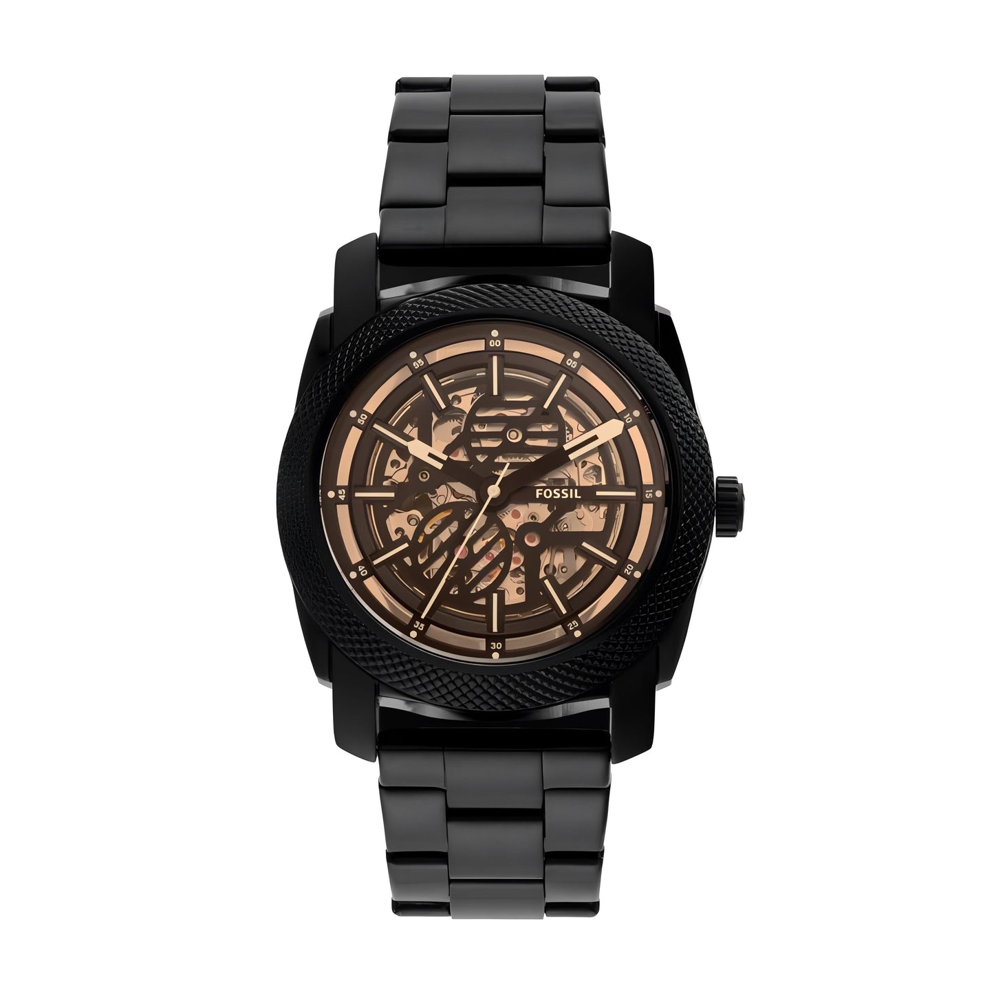 Fossil Machine Automatic Black Stainless Steel Watch