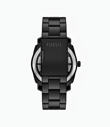 Fossil Machine Automatic Black Stainless Steel Watch
